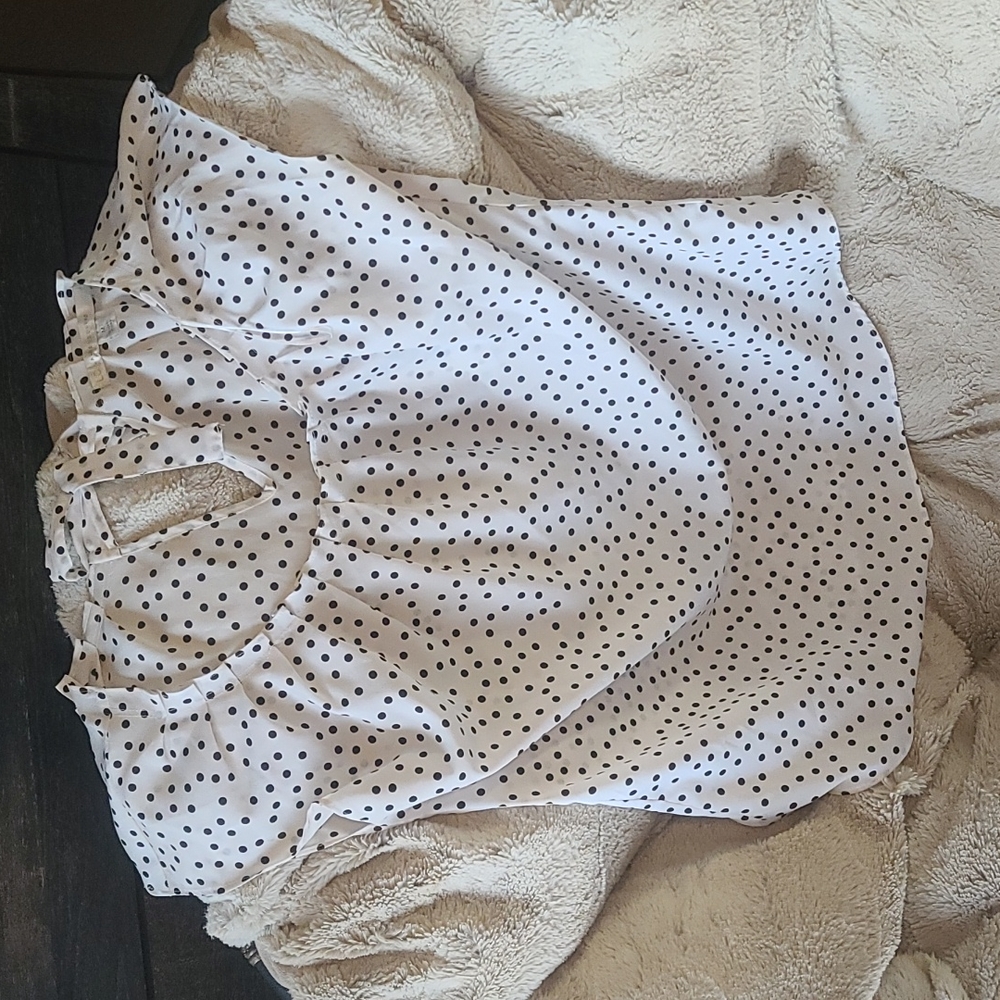 LC Lauren Conrad polka dot blouse